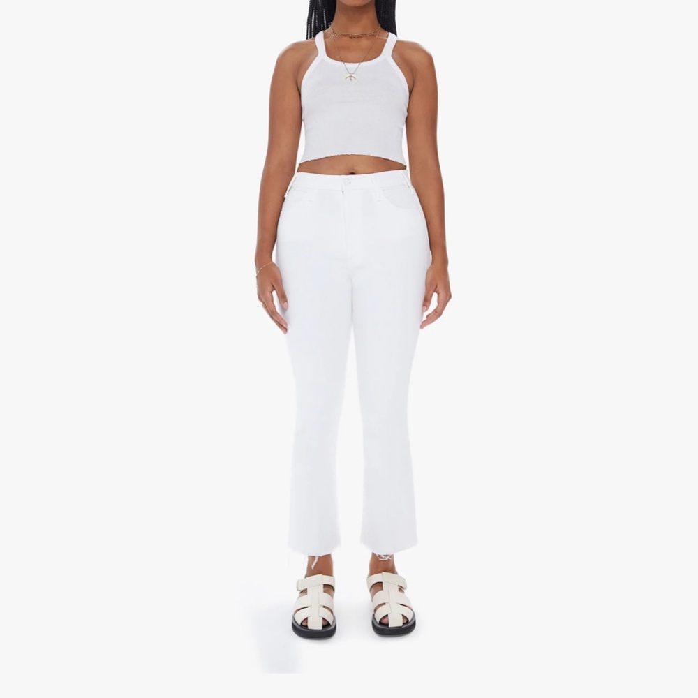 NWT MOTHER JEANS THE HUSTLE ANKLE FRAY